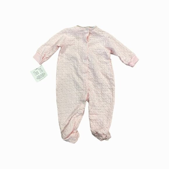 NEW Beyond Basics Kids Baby Sleepwear Pink Romper Size 6-9 Months - Picture 6 of 8